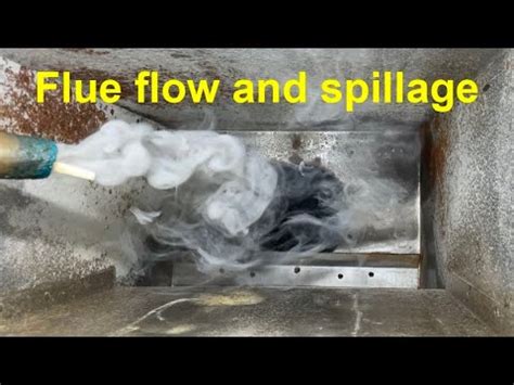 spillage test on room sealed boiler|flue test for boiler.